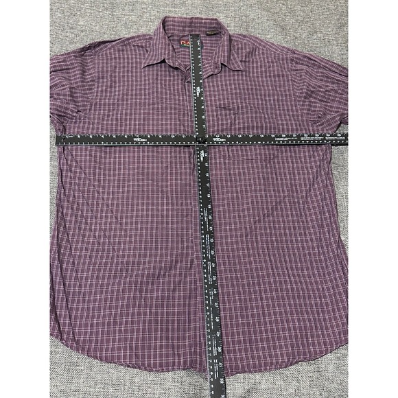 Jos A Bank Sportswear Men's L Plaid Long Sleeve Shirt - Picture 2 of 5